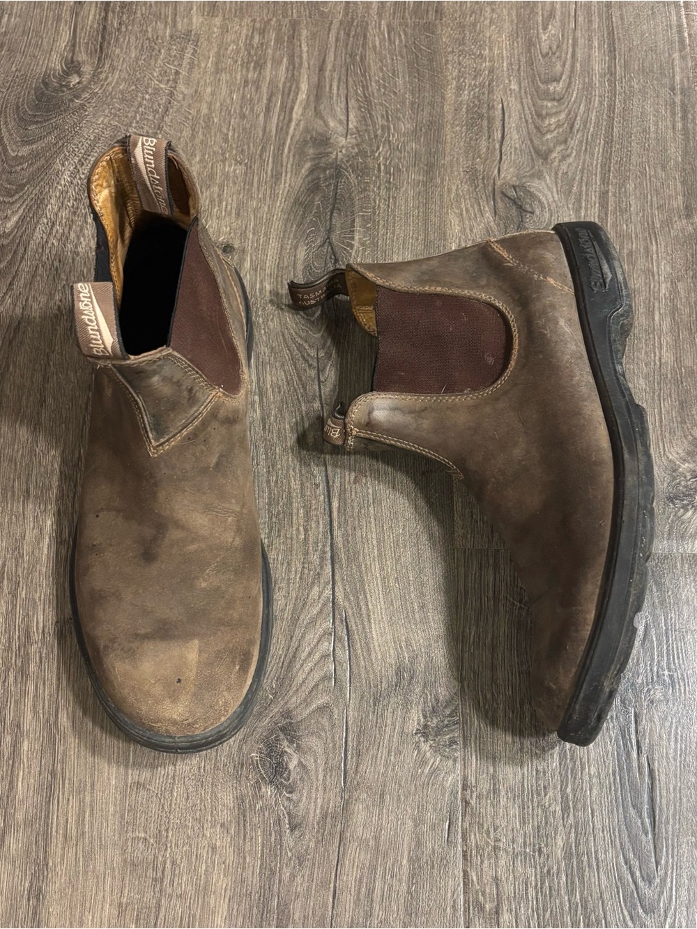 Blundstone Rustic Brown Chelsea Leather Ankle Boots Men’s size 12 -ISSUE-